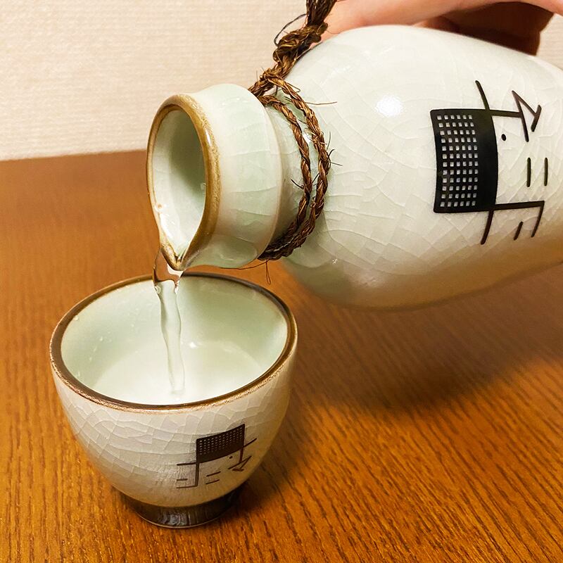 二合徳利（1個）・盃（2個）＜ロゴ入り＞※セット販売 | シミストア