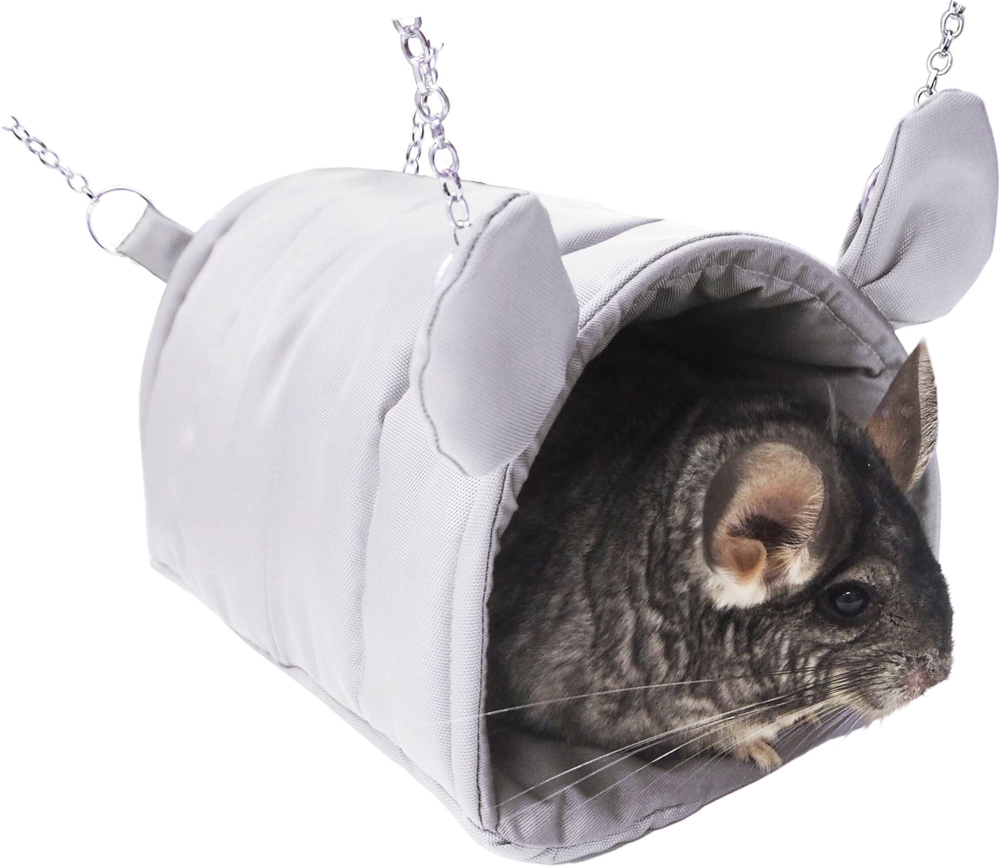 【小動物】 トンネルハンモック ブラック/グレー