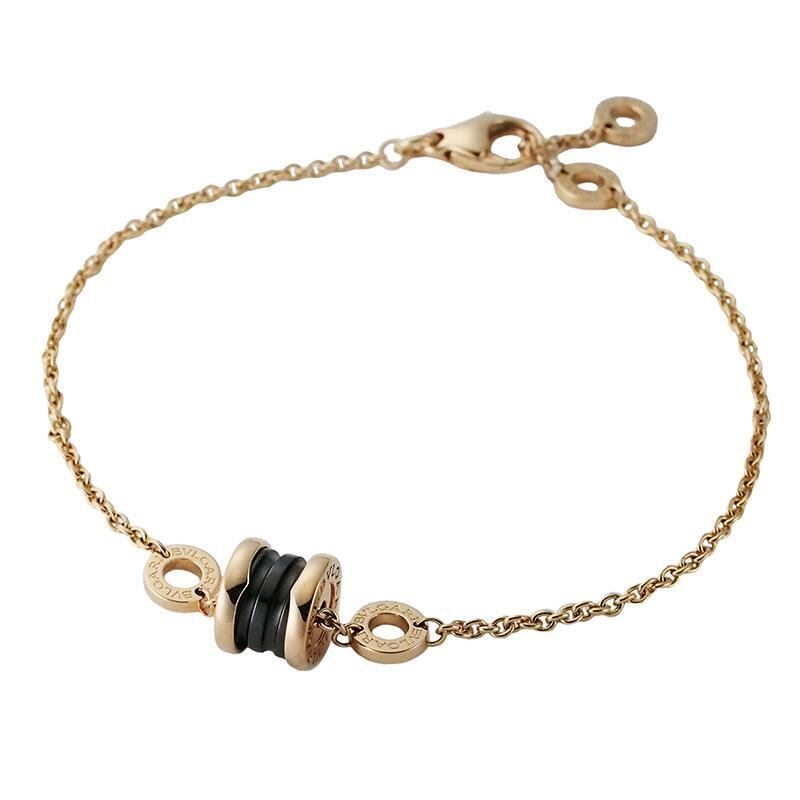ブルガリ BVLGARI ビーゼロワン Sサイズ オープン バングル K18PG SS