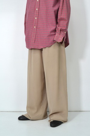00s Sheer Layered “Hakama” Wide Pants