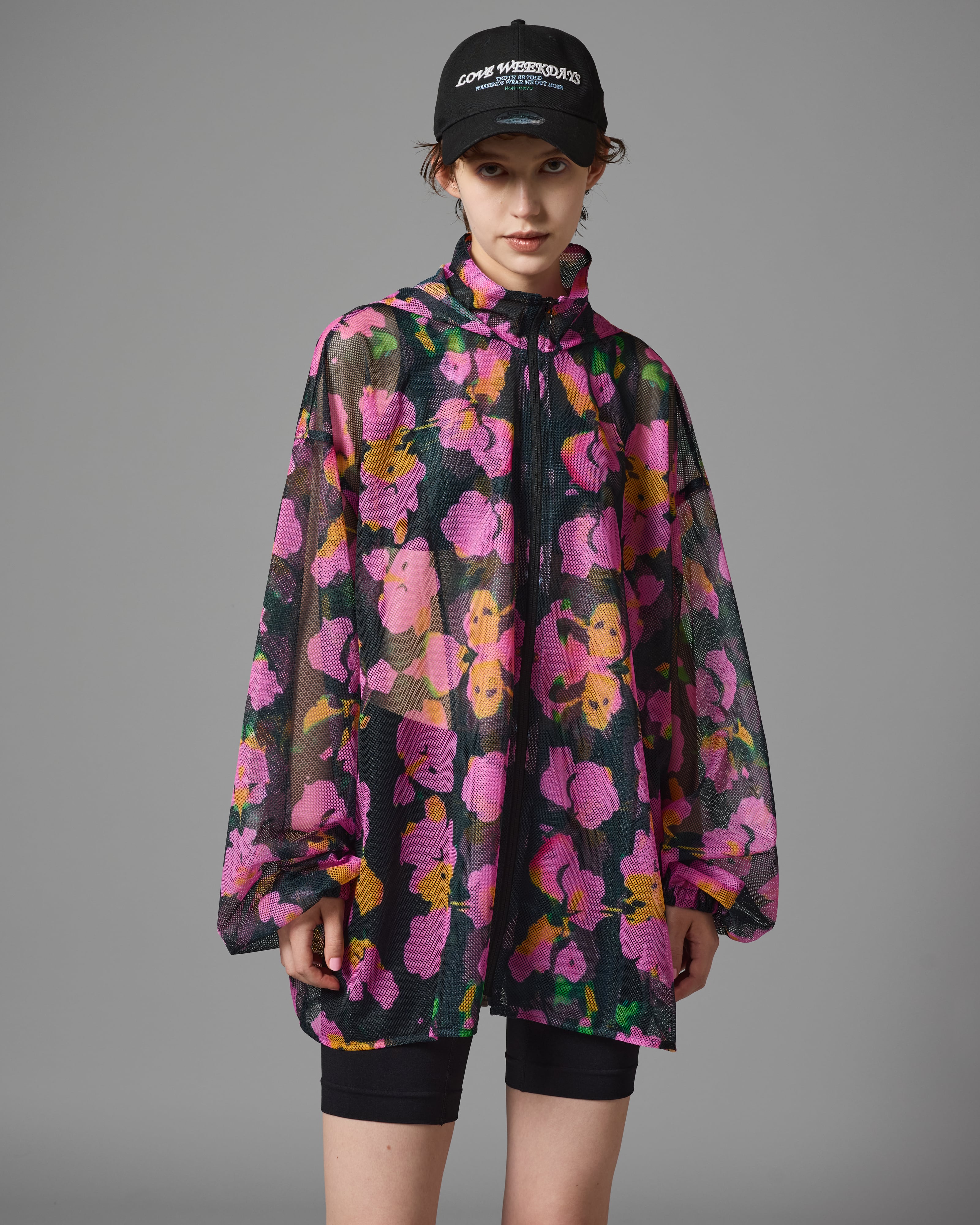 NON TOKYO ノントーキョー】 / PRINT MESH ZIPUP PARKA プリント