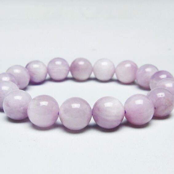 クンツァイト ブレスレット 12mm ミルキークンツァイト ブレス 一点物 メール便可 [M便 1/10] 111-46442