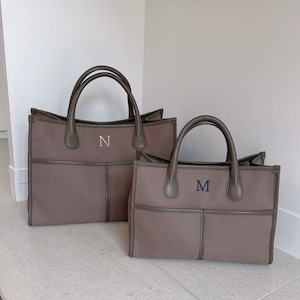 Buddy. canvas bag large【Mocha × Mocha 】