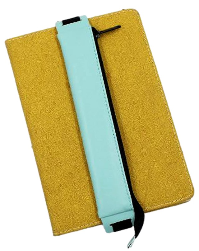 S.fields.inc ブックバンドペンケース ペンホルダー 手帳 タブレット iPad用 タッチペン puレザー (ブルー)