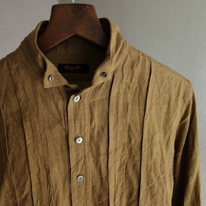 frenchvictorians button-down heavylinen shirt / antique beige