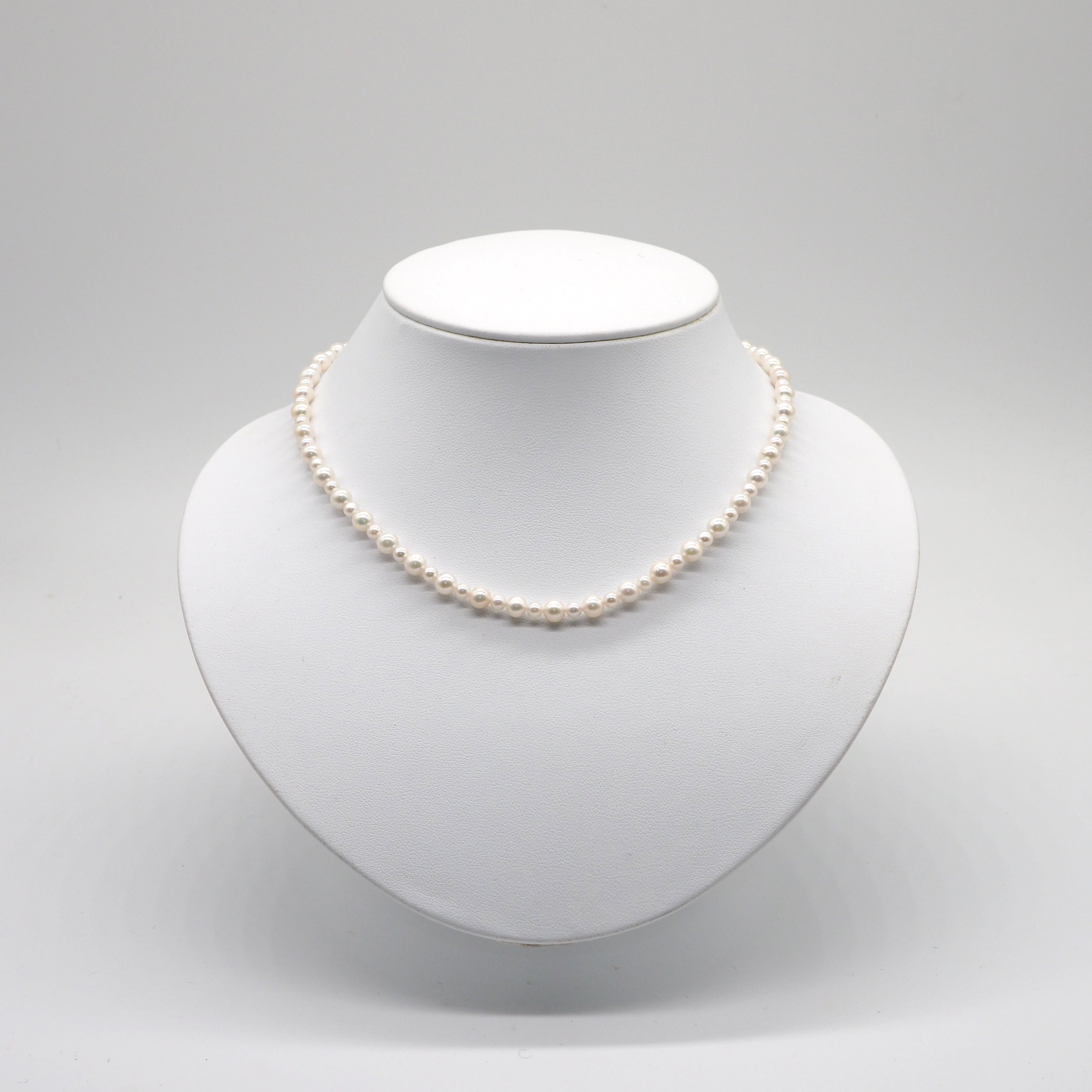アコヤベビーパールネックレス SV φ3.8-5.4㎜ 40㎝ | C.O. Jewelry ...
