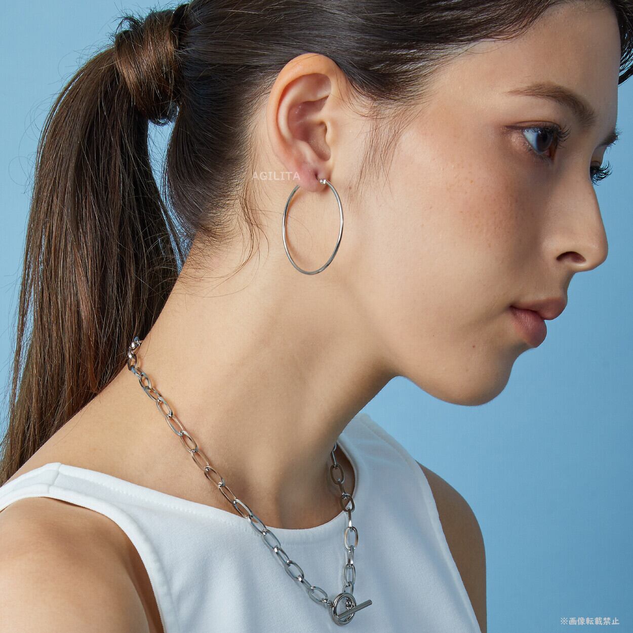 ［サージカルステンレス］40mm CIRCLE BIG PIERCE