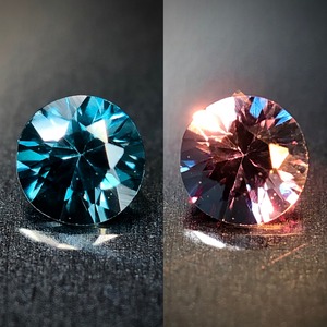 ベキリーブルーの蠱惑的な魅力 0.13ct 天然 カラーチェンジ ガーネット