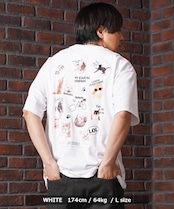 ◆猫コラージュ ビッグTシャツ◆bf-36052