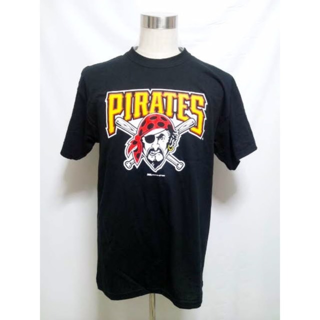 ピッツバーグ パイレーツ Pittsbugh Pirates Mlb Tシャツ 黒 ブラック Tee メジャーリーグ ベースボール 野球 B系 ストリート系 Hiphop 海賊 St19 Makast