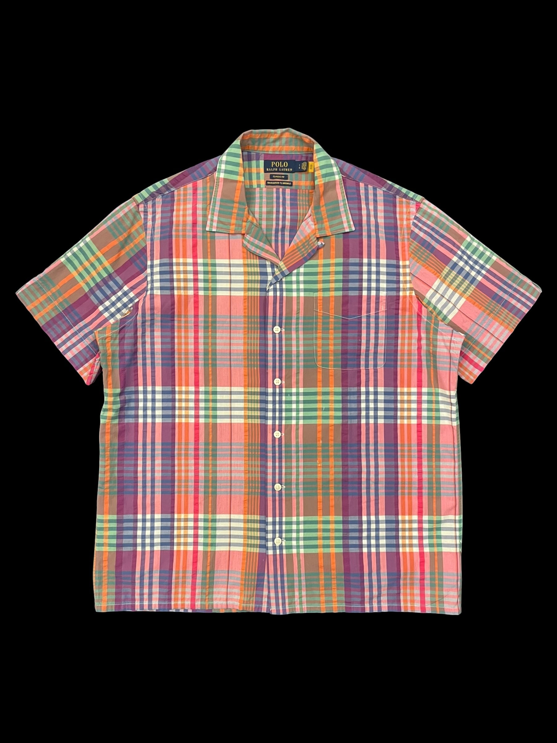 Polo Ralph Lauren Linen Cotton Open Collar Shirt ポロラルフ