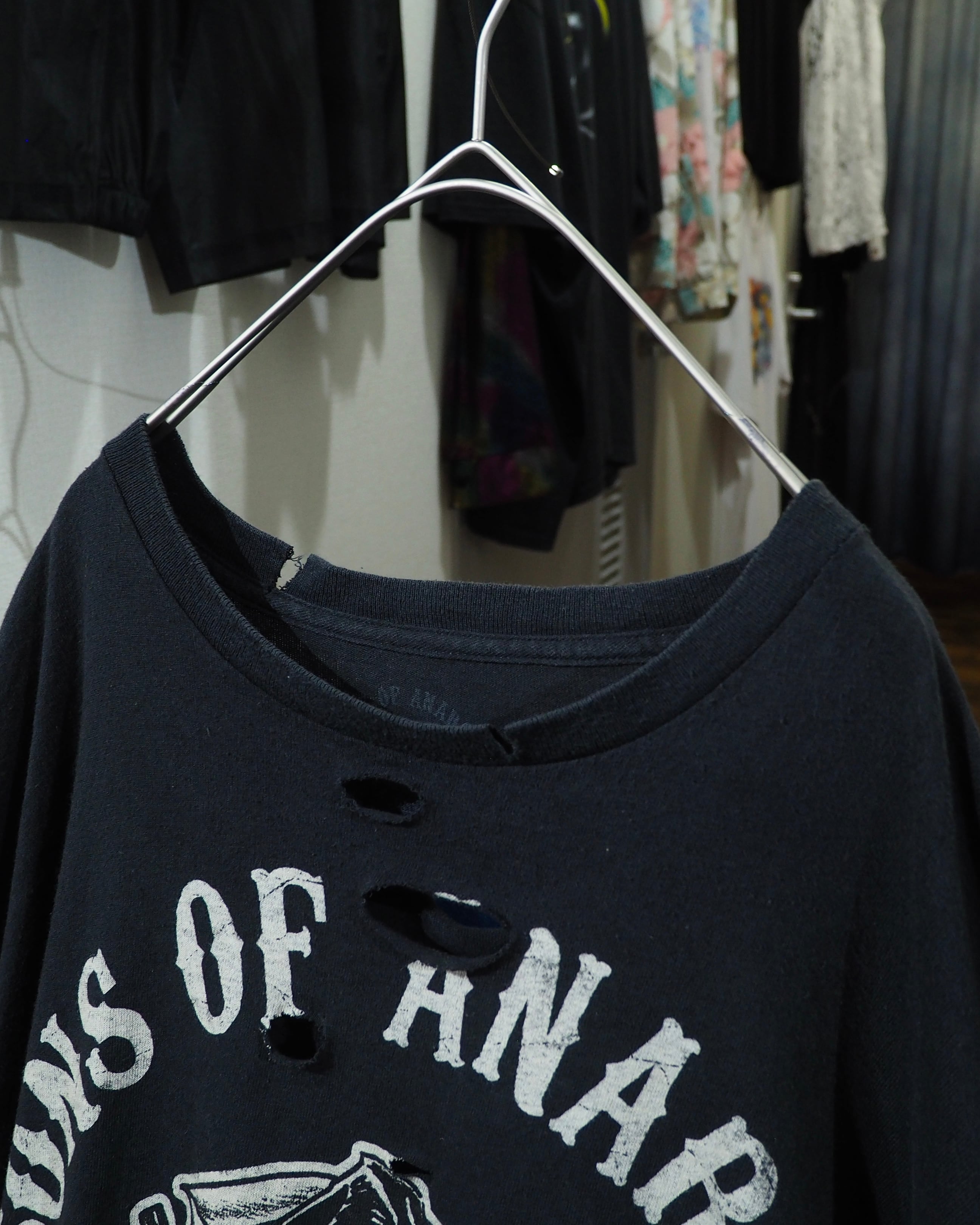” 循環 ” ” 死神 - Grim reaper ” Boro Circulation Re:make long sleeve Tee