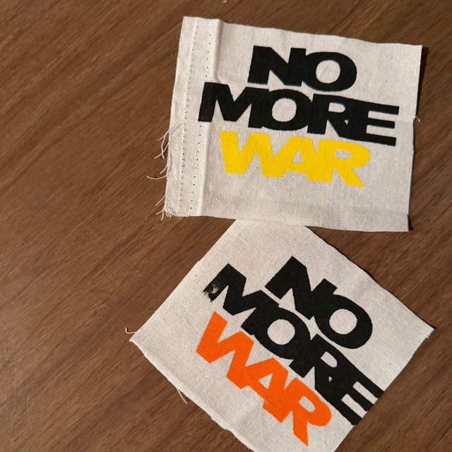 NO MORE WARワッペン