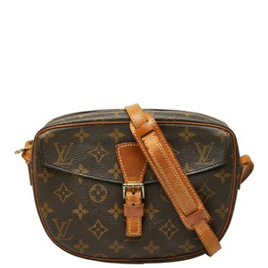 ルイ ヴィトン モノグラム ジュヌフィーユMM 斜め掛け ショルダーバッグ M51226 ブラウン PVC レザー レディース LOUIS VUITTON 【中古】