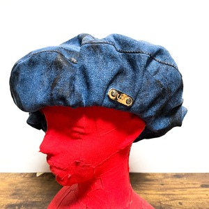 UNFINISHED岡山デニムインクダメージベレー帽