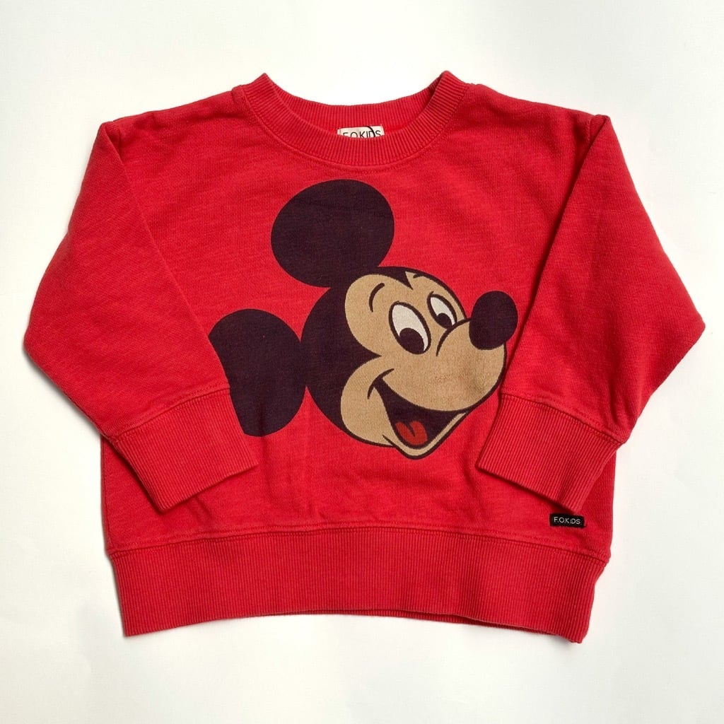 Mickey Sweatshirt【100-140cm】Red