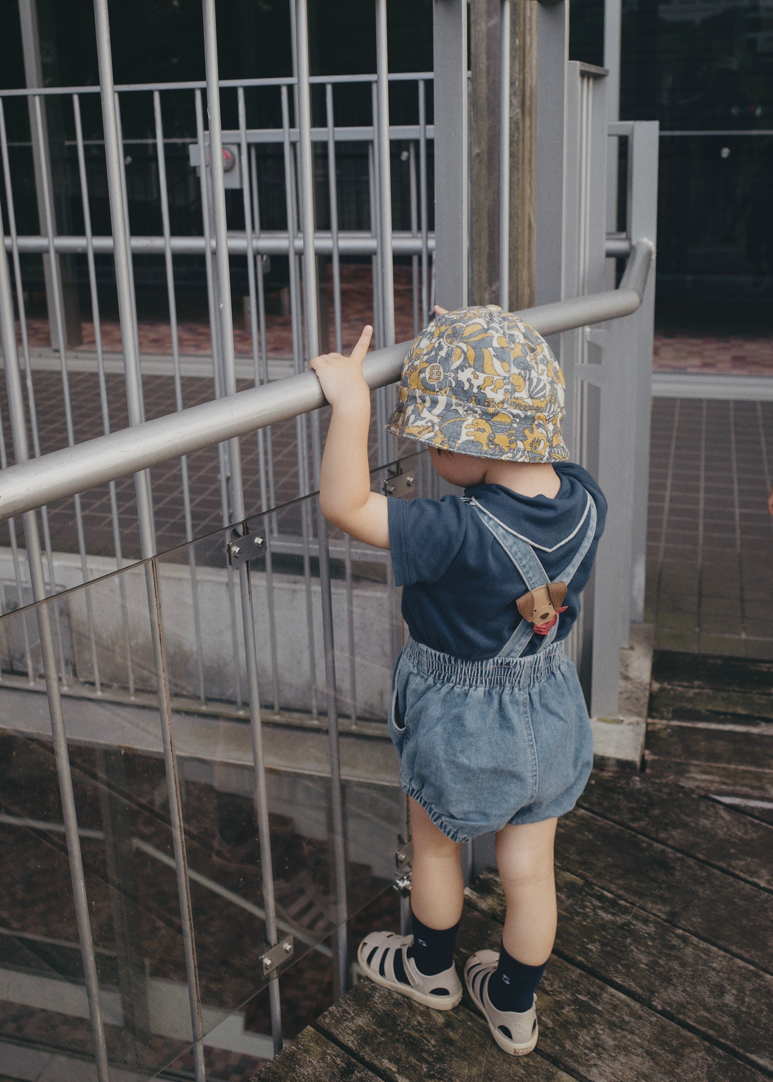 【即納/送料無料】twin collective / Bowie Bubble Romper - Ziggy Blue