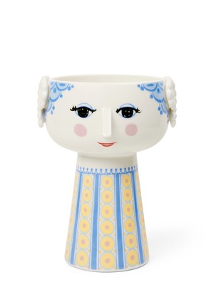 BJORN WIINBLAD ビヨン・ヴィンブラッド EVA エヴァ フラワーベース(ライトブルー) 北欧 デンマーク 花器 花瓶 磁器 インテリア