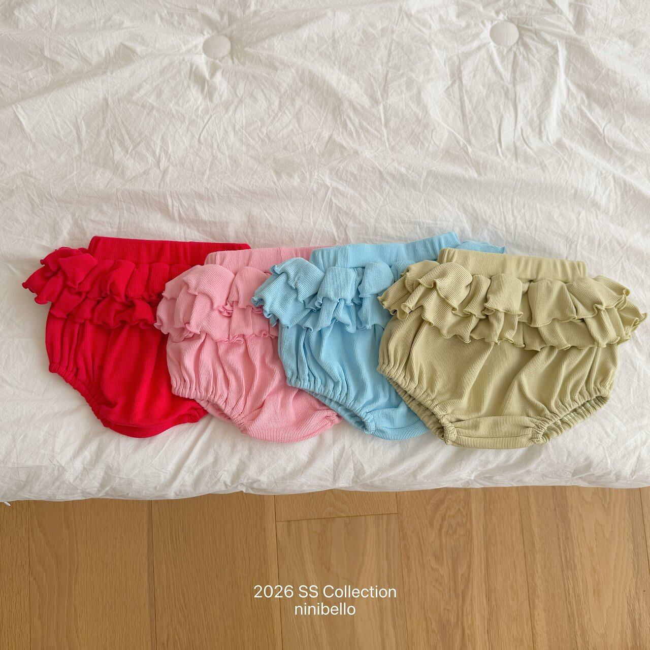 【6/18〆予約】<ninibello> bebe Pepper frill bloomers