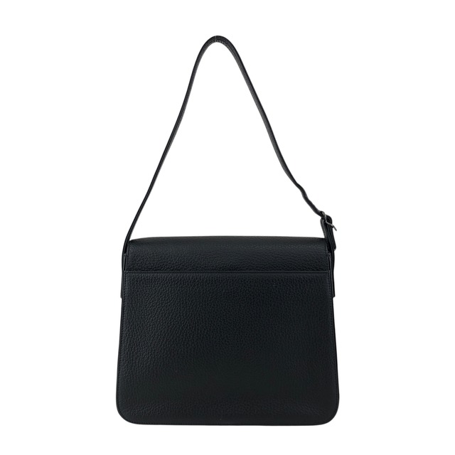 Yves Saint Laurent イヴ・サンローラン ショルダーバッグ ブラック ロゴ レザー セミショルダーバッグ vintage ヴィンテージ オールド vgm3f4