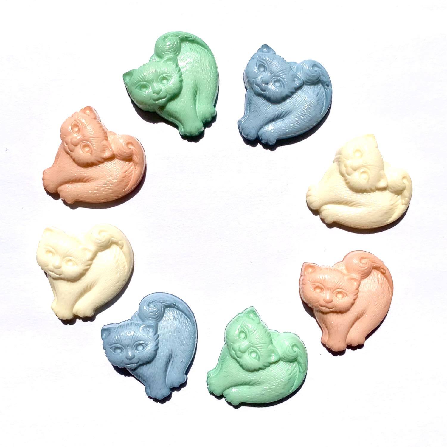 最終入荷〉ドイツアクリル ヴィンテージ猫カボション | Dua