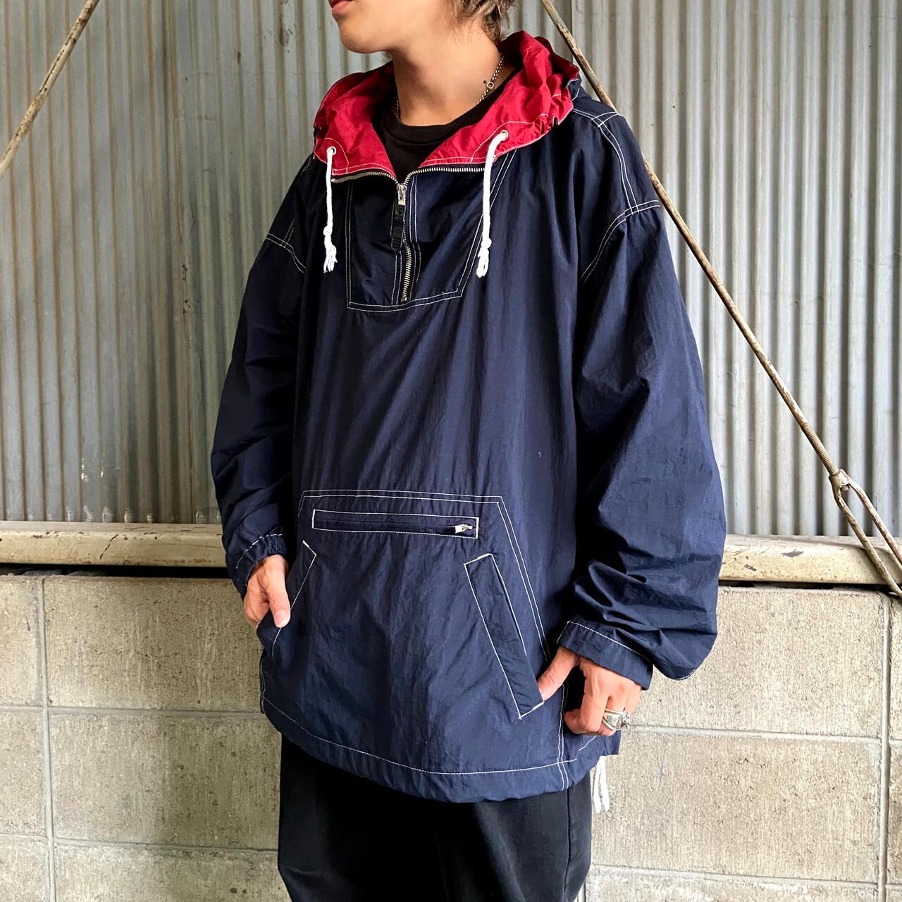 ビッグサイズ NORTH COUNTRY ナイロンアノラックパーカー メンズ2XL ...