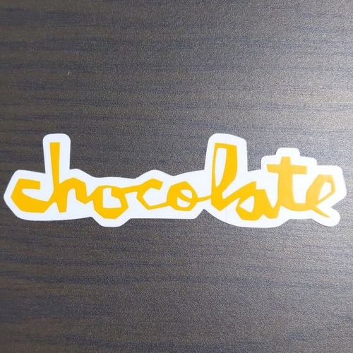 【ST-895】Chocolate Skateboard Sticker チョコレート スケートボード ステッカー Chunk Logo オレンジ