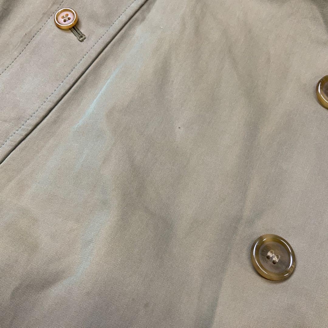 90's イングランド製 Burberry 玉蟲色 ノバチェック ステンカラー