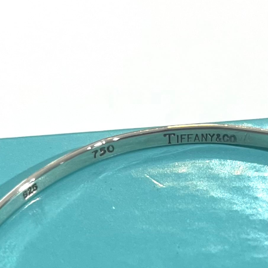 TIFFANY&CO.】2503 オープン フックバングル／シルバー925×K18YG／洗練