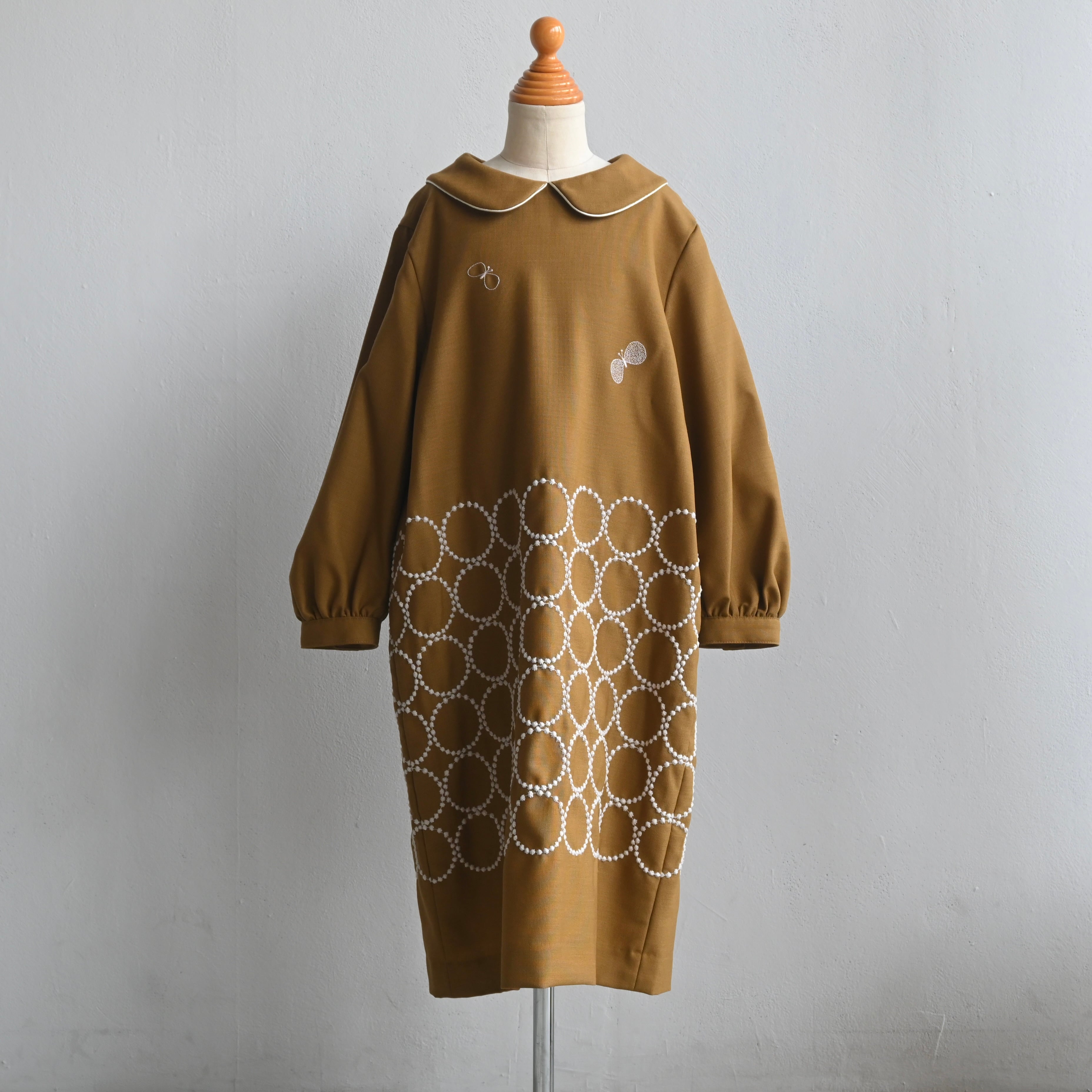 《mina perhonen 2024AW》tambourine × choucho ワンピース / brown / 120cm