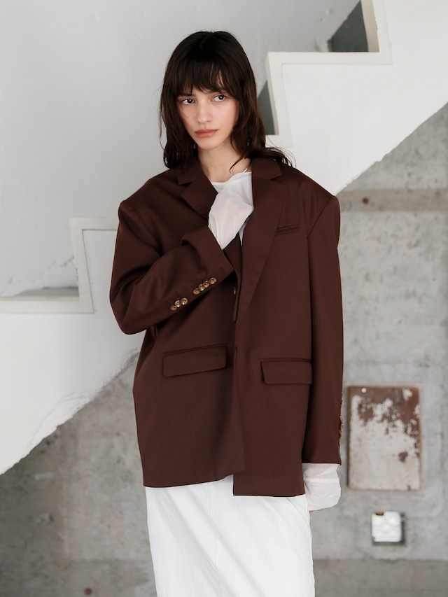 【Exclusive Line】JAPAN MADE oversize jacket（brick red）