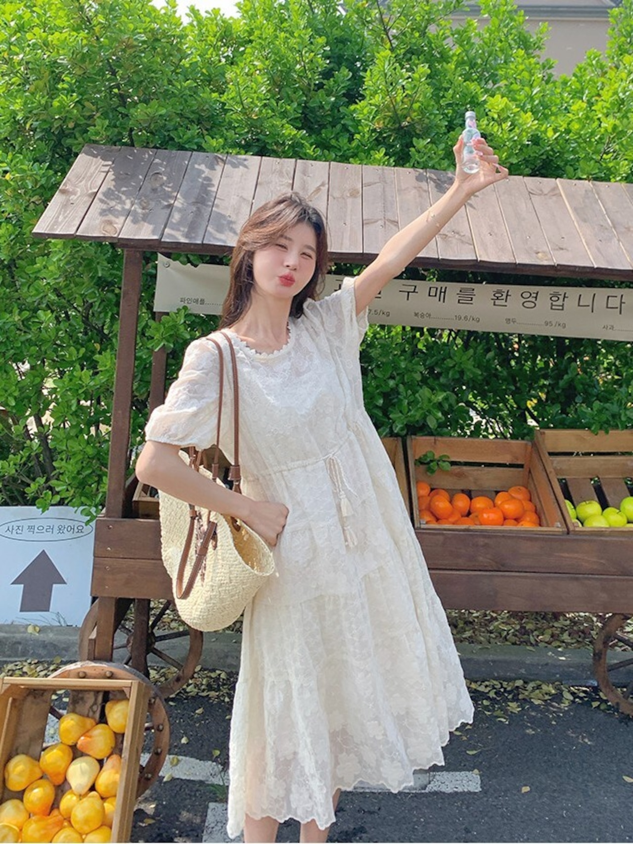 ティアードギャザーワンピース D1328