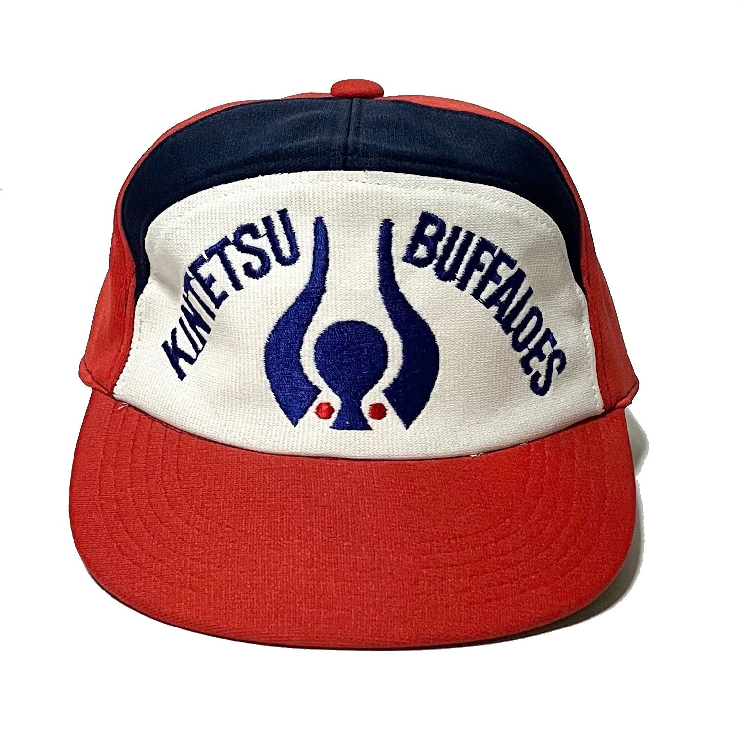 大特価 言い換え size S】当時物 近鉄 バッファローズ 岡本太郎 ロゴ キャップ 応援ユニフォーム、ウエア