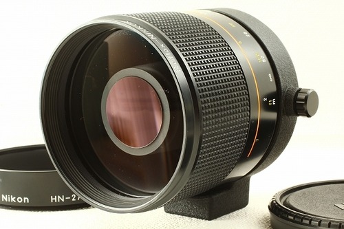 Nikonニコン Reflex 500mm F8 NEW ミラーレンズ フード付き 極上品ランク/6972