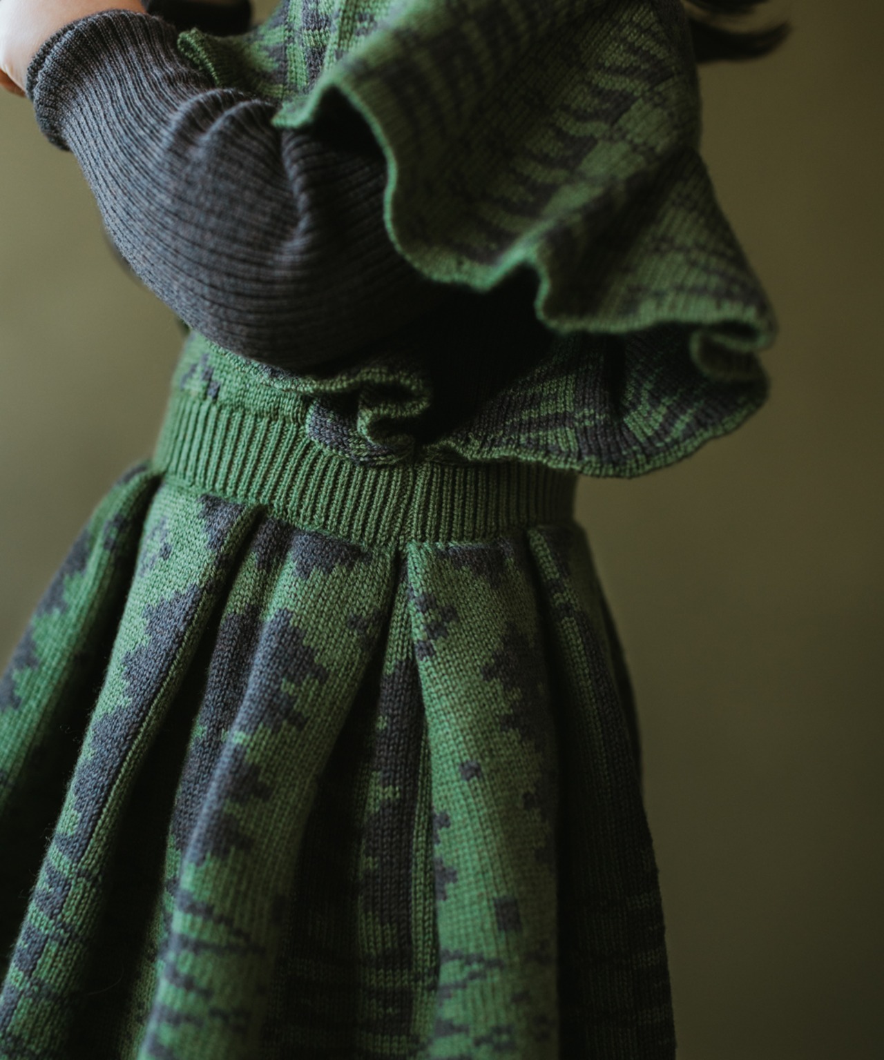 MABLI　SYLFAEN SKINNY RIB - UMBER_1