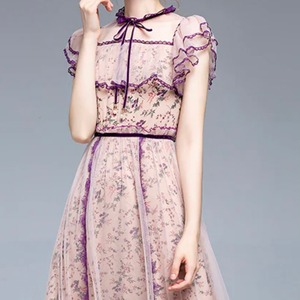 Floral Print France Long Dress 〖No.M02〗