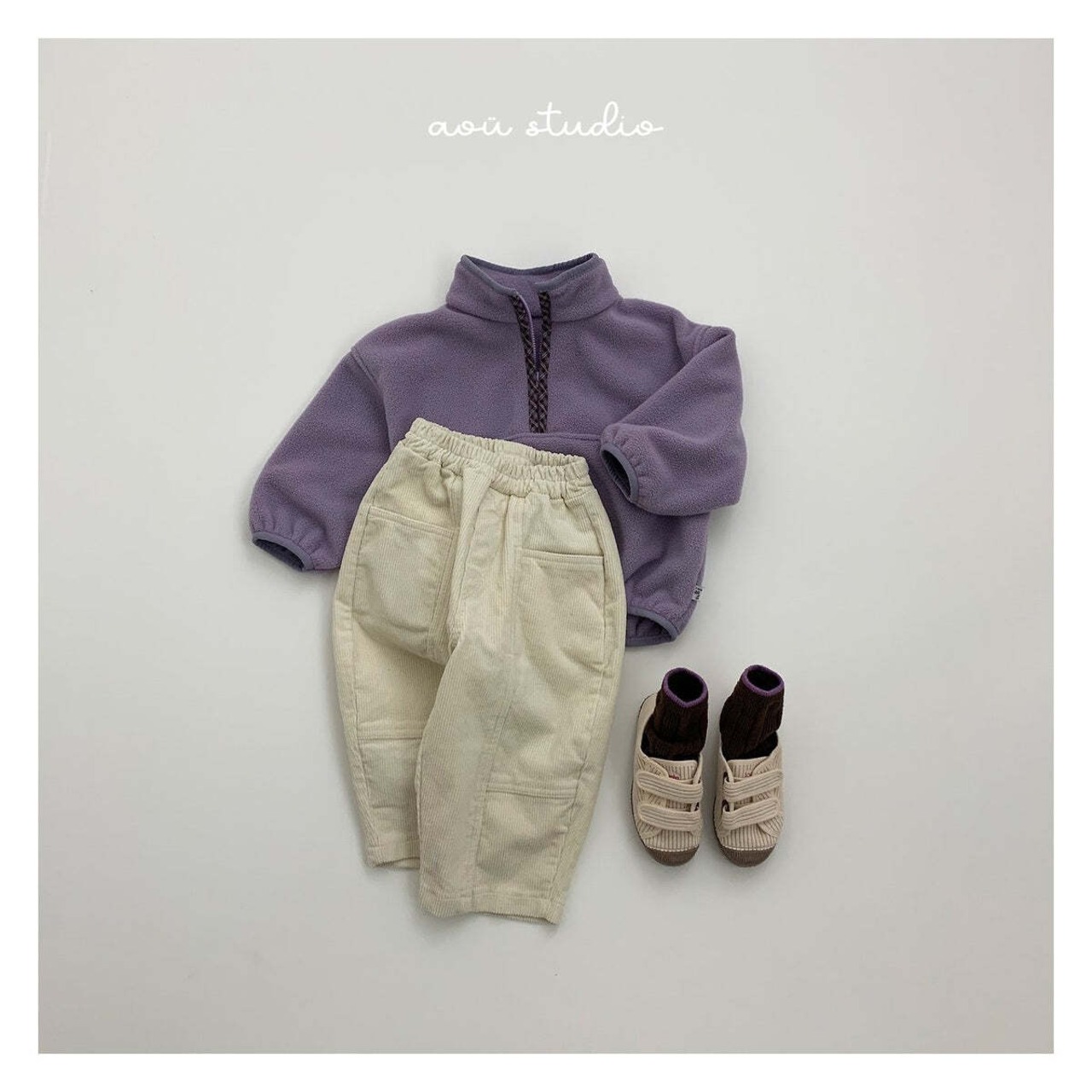 【取寄】aou studio バレルパンツ|冬服|韓国子供服