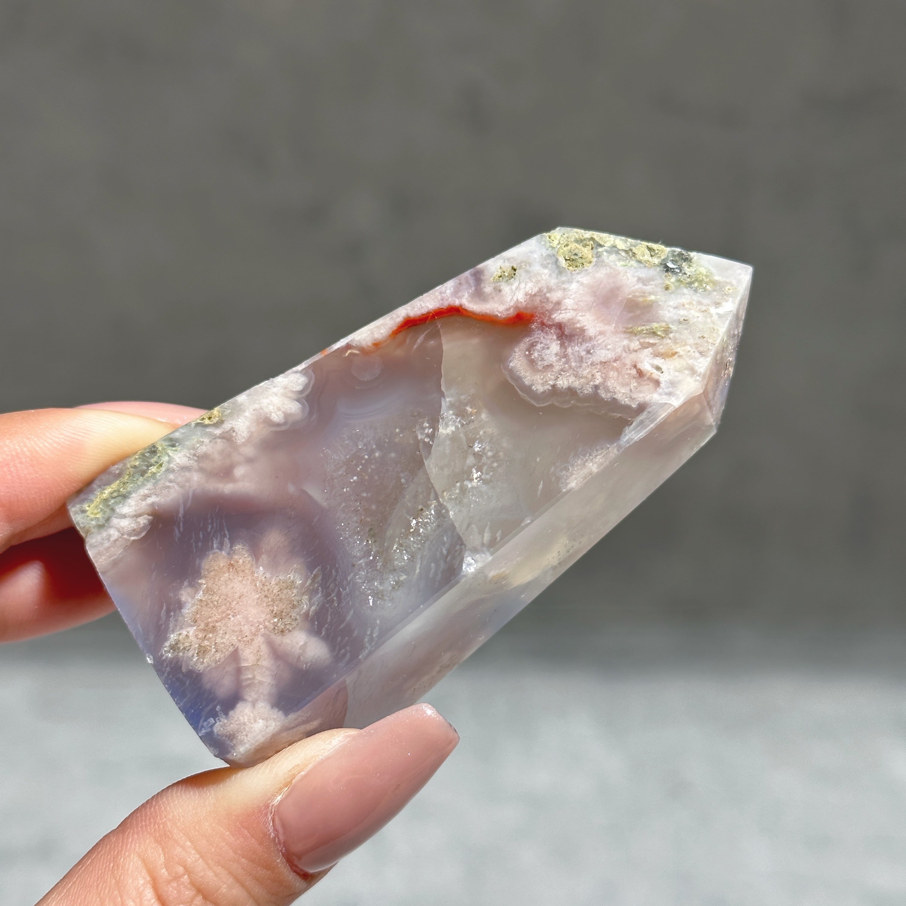 ブルーフラワーアゲート タワー型 01◇Blue Flower agate◇天然石