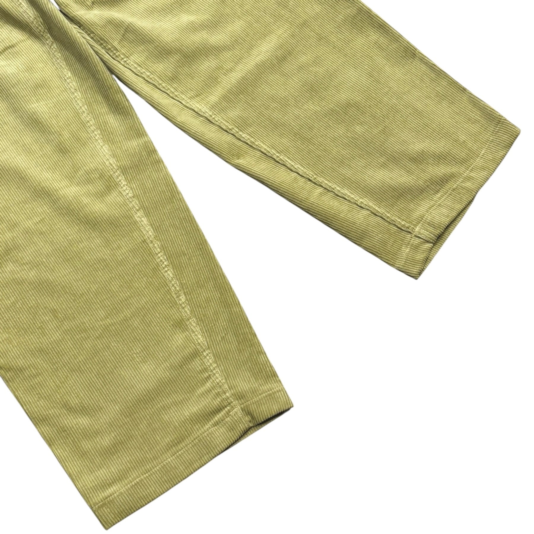 NOROLL THICKWALK CORDS PANTS LIME GREEN SMOKE BROWN / ノーロール