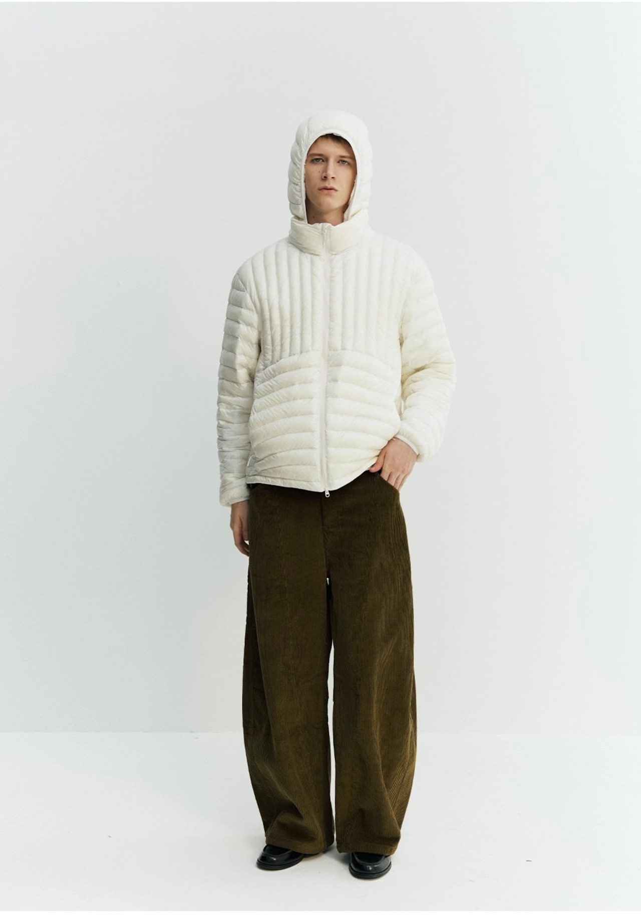 NORYBRAND Corduroy Twisted Wide Trousers