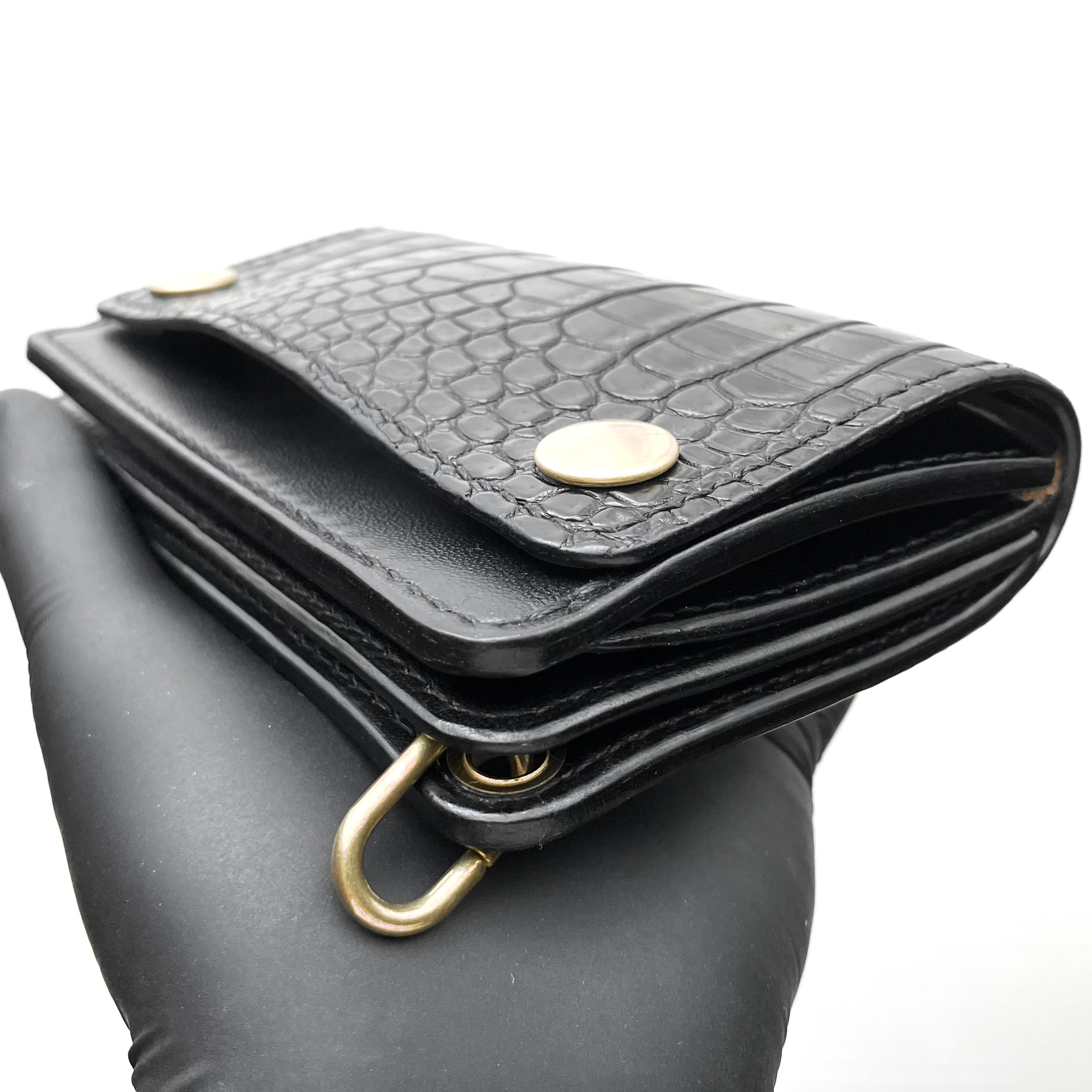 トラッカーウォレット Classic Trucker Wallet (Porosus×HorseButt) | Kaijiendo
