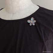 アンティークジュエリー サフィレット すみれ ブローチ【クリア】