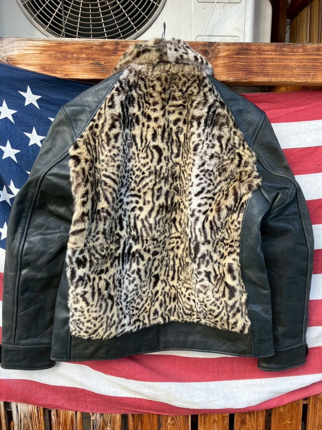 Vintage Leather Grizzly Jacket 再構築 熊ジャン オワジャン