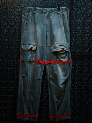 【ÆIEM】"Marithe François Girbaud"vintage  irregular stitch cargo pants