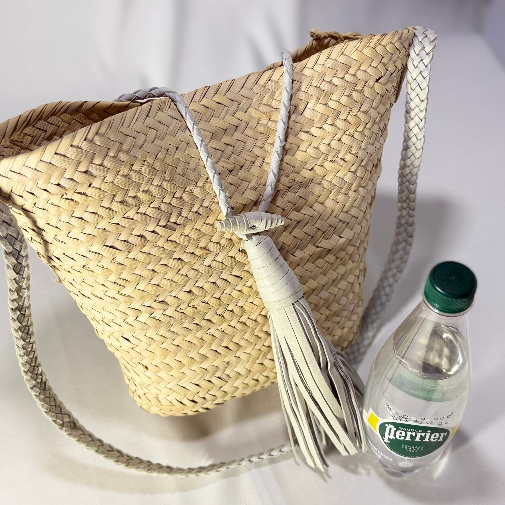 モロッコかごバッグ｜タッセル付きワンショルダー｜Rouge