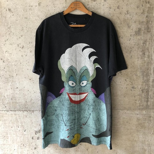 XZ572 00s Tシャツ ディズニー アースラ 悪役 ヴィランズ 両面