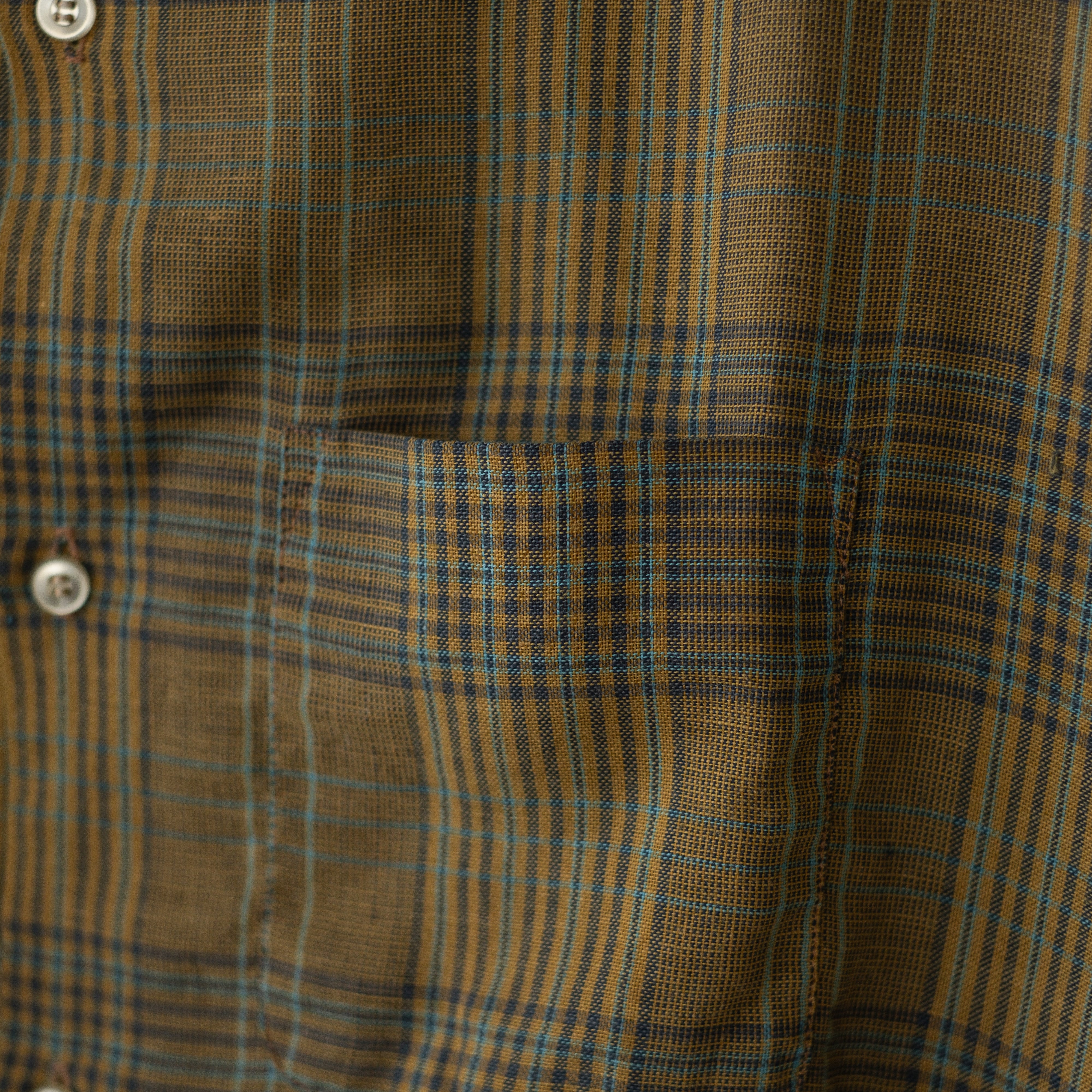used- 【TOWNCRAFT】 60s s/s open collar check shirt | dros dro