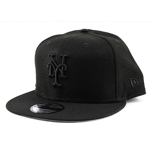 ニューエラ スナップバックキャップ 9FIFTY ニューヨークメッツ 11871353 BLACK [並行輸入]