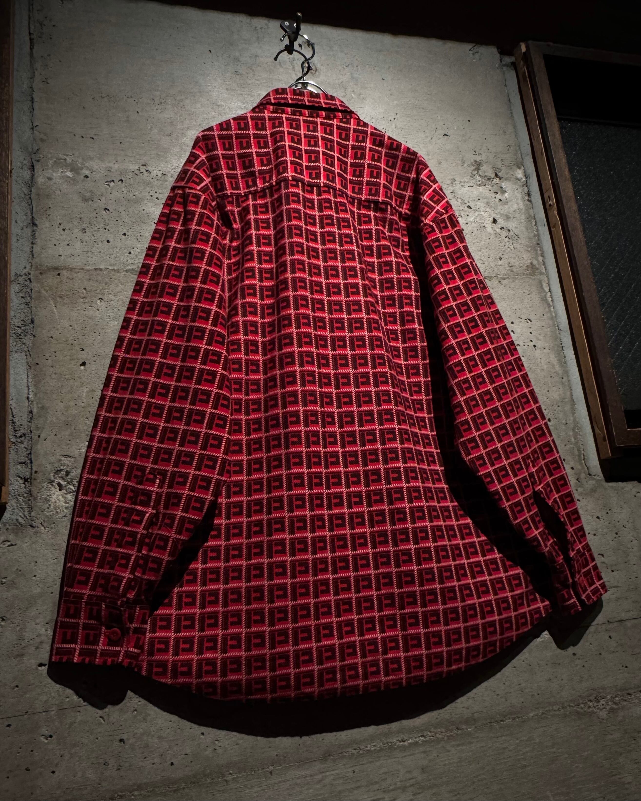 Caka】“PACO” Initial Pattern Vintage Loose L/S Shirt | Caka(カカ