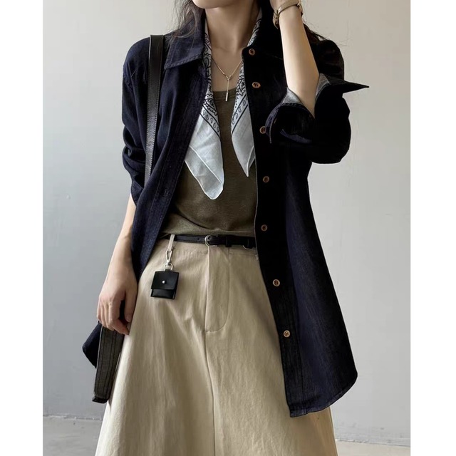 デニムシャツ＆タンクトップ 2点セット　0254